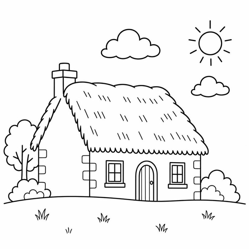 Thatched cottage interior page